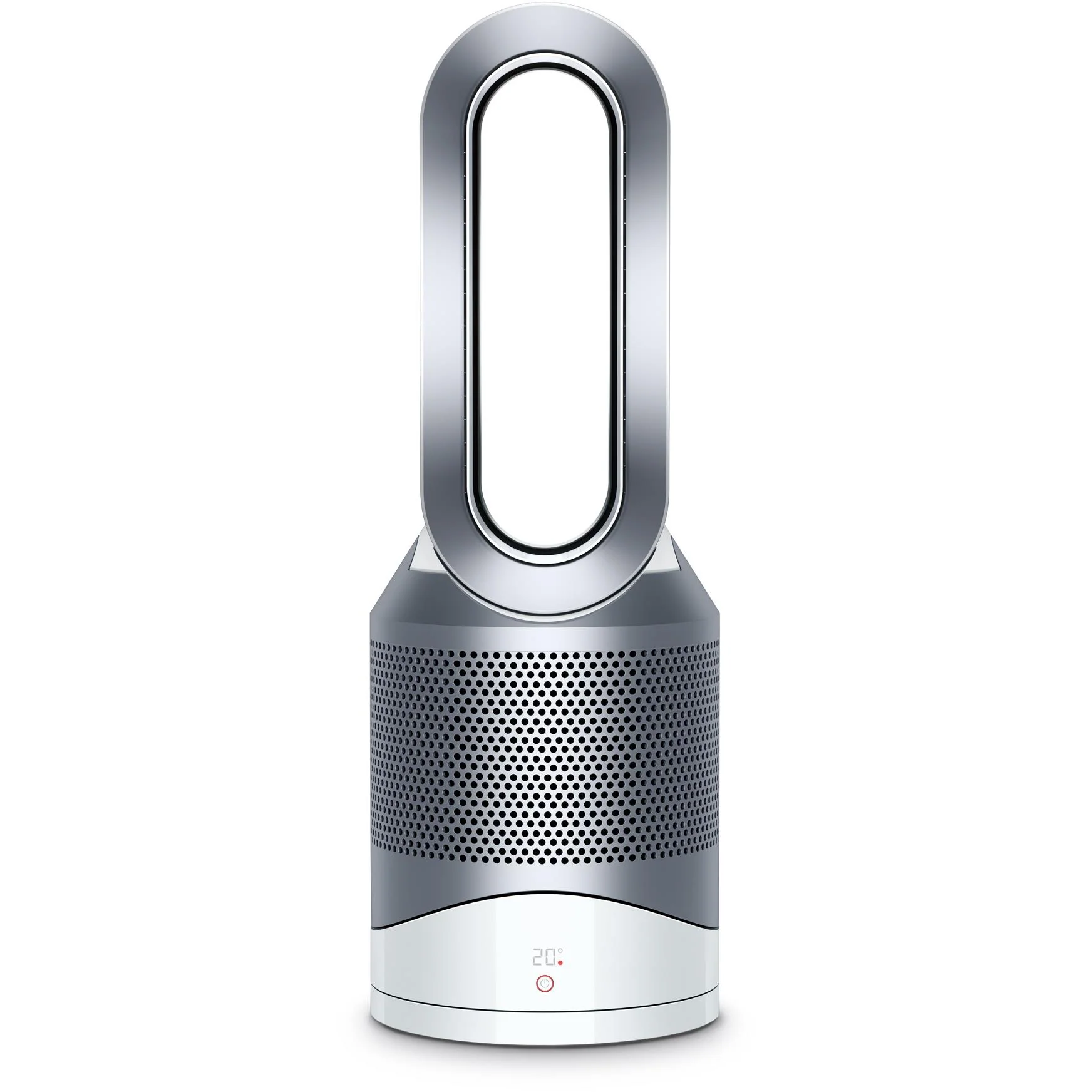 Dyson Pure Hot+Cool ventilátorový čistič s topným tělesem – bílý/stříbrný