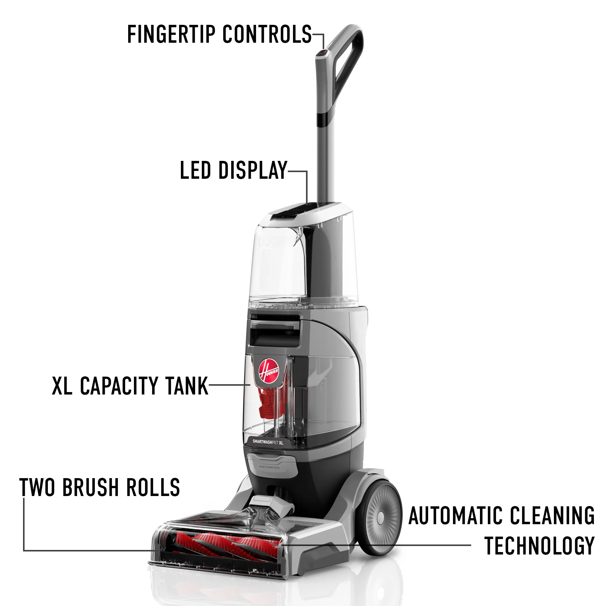 Hoover SmartWash Pet XL – Bezdrátový čistič koberců pro rodiny s domácími mazlíčky