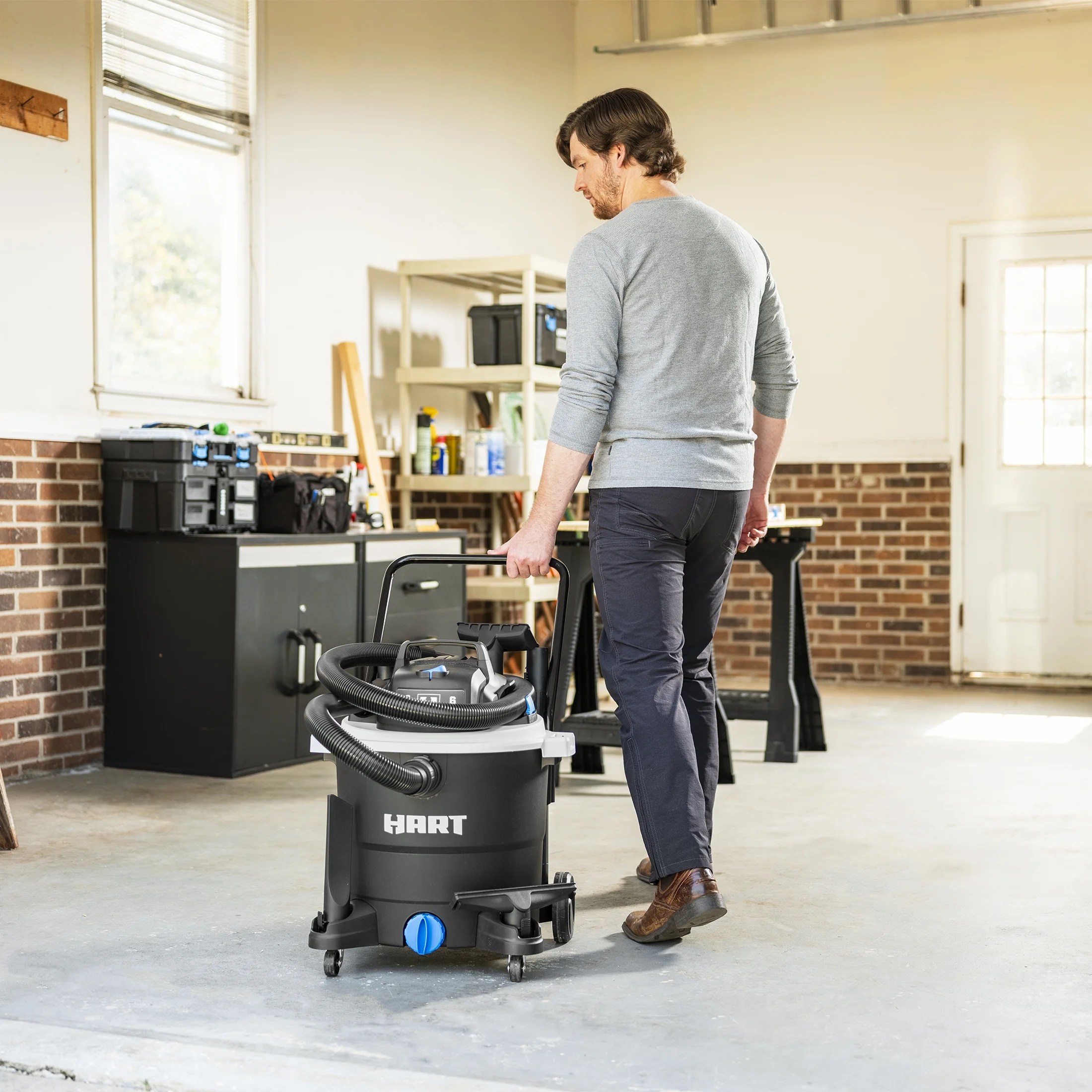 Mokrosuchý vysavač HART 12 galonů s výkonem 6 Peak HP, VOC1212PW 3701