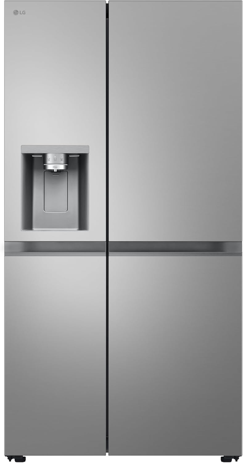 Americká chladnička LG GSLE91MBAC Side-by-Side, třída C, chladnička bez námrazy, 628 l, Wi-Fi, technologie dvířek a lineárního chlazení, konvertor čerstvého jídla, dávkovač bez uzávěru, UVnano, kovový sorbet