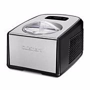 Cuisinart ICE-100 plně automatický výrobník zmrzliny a gelato stroj o objemu 1,5 l s komerčním kompresorem a 2 lopatkami, funkcí udržování chladu 10 minut, černý a nerezový