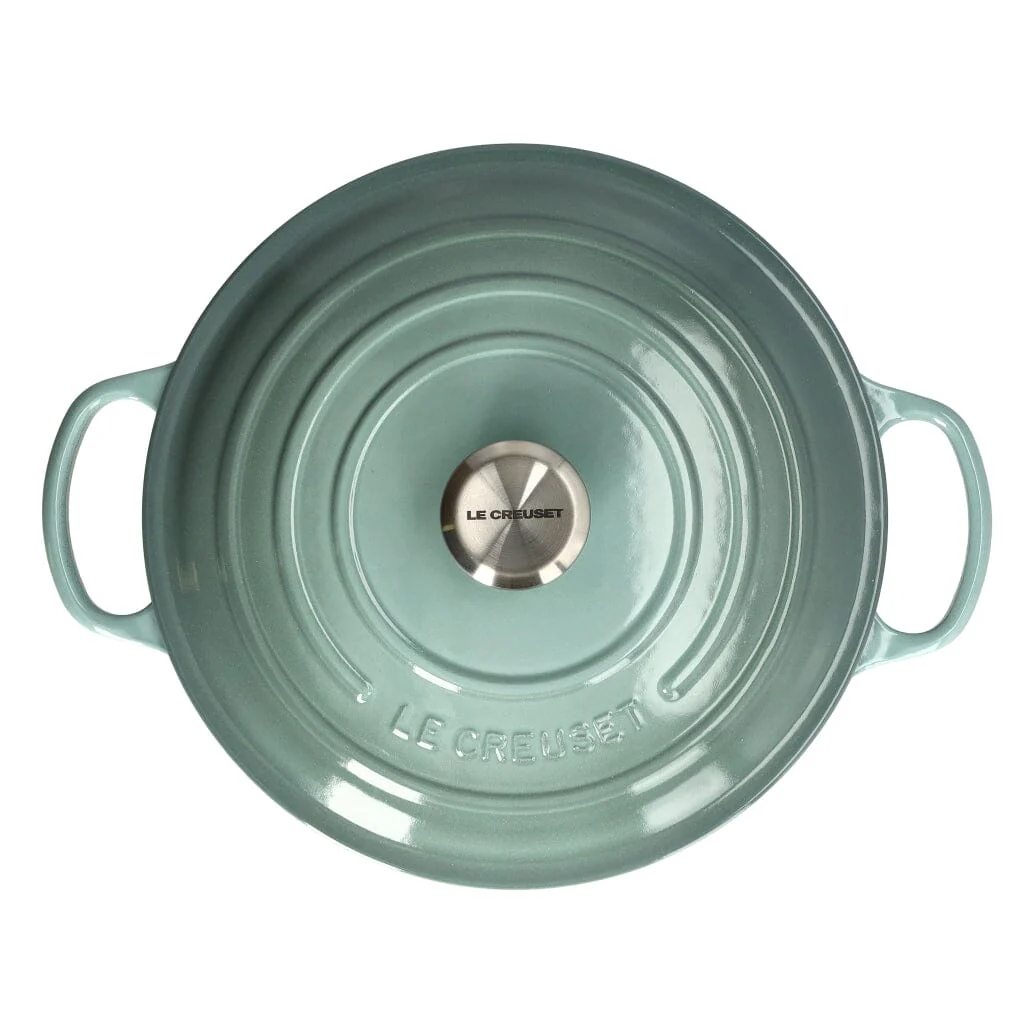 Le Creuset - Kulatý zapékací pekáč Signature 24 cm 4,2 l, barva mořské soli