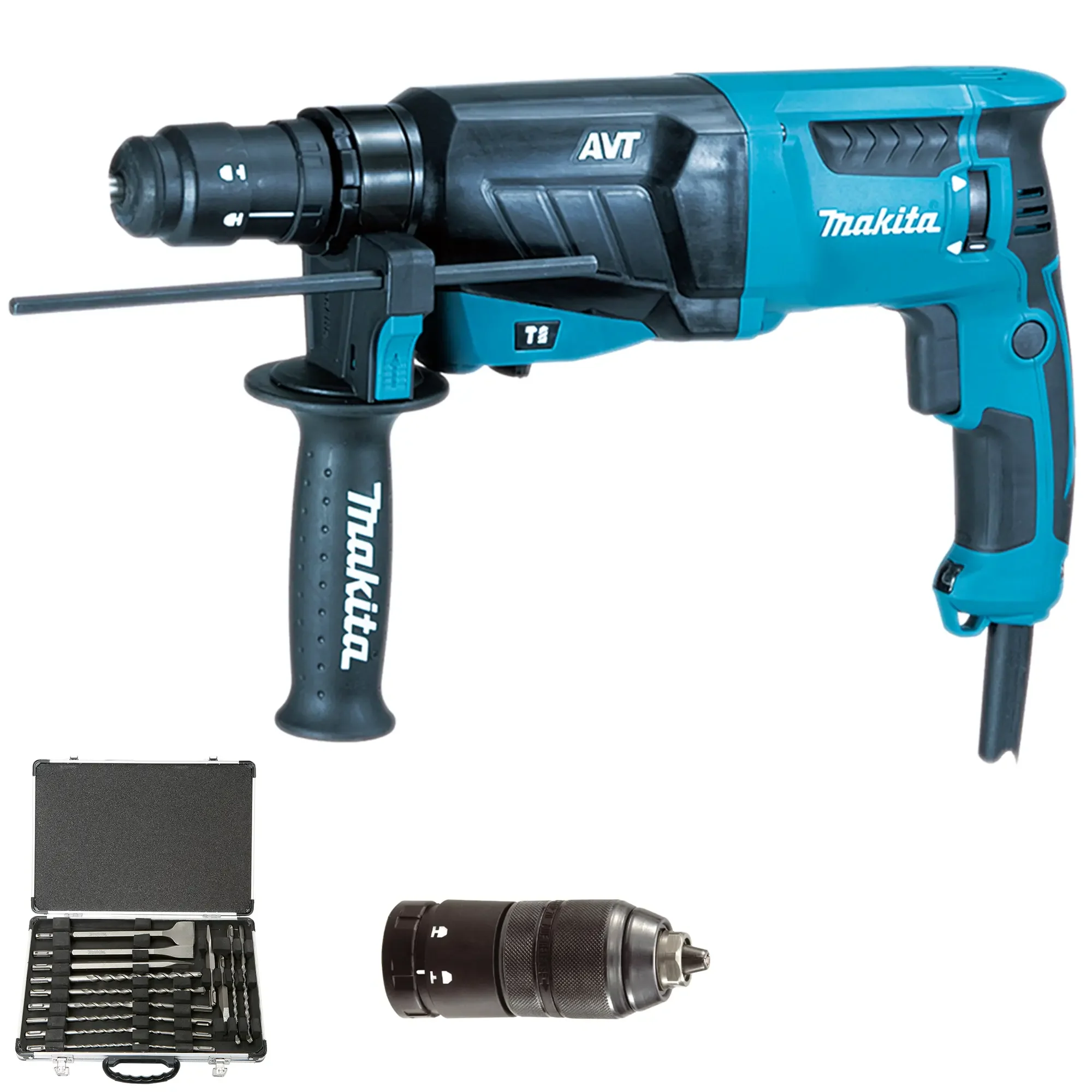 Makita HR2631FT12 Příklepová vrtačka s dlátem 800 W