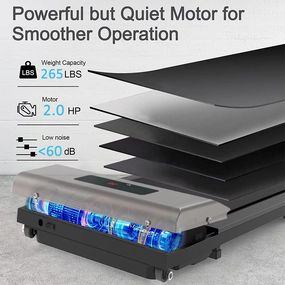 Bigzzia Walking Pad pod běžecký pás pod stůl, běžecké pásy s dálkovým ovládáním a LCD displejem pro domácí kancelář, maximální hmotnost 129 kg, růžová