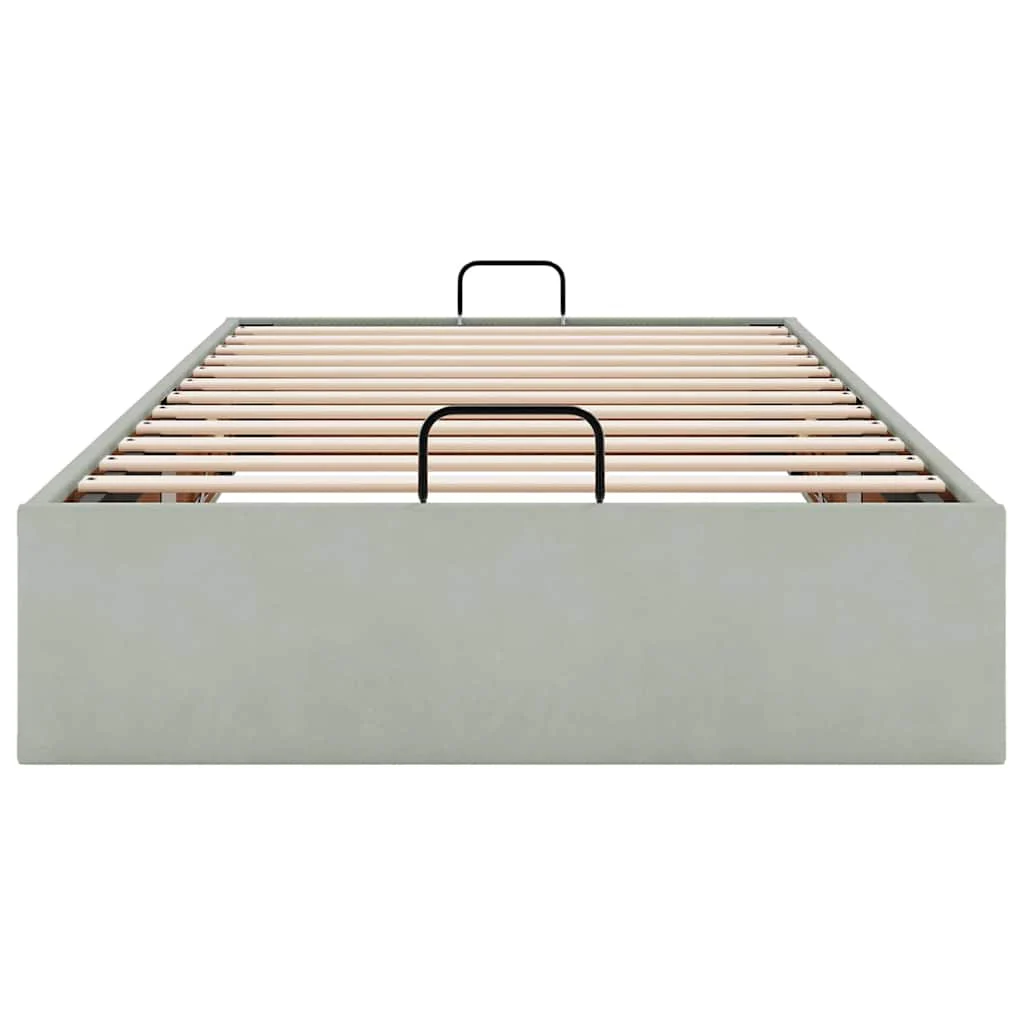 Rám postele s pufem bez matrace 100x200 cm samet