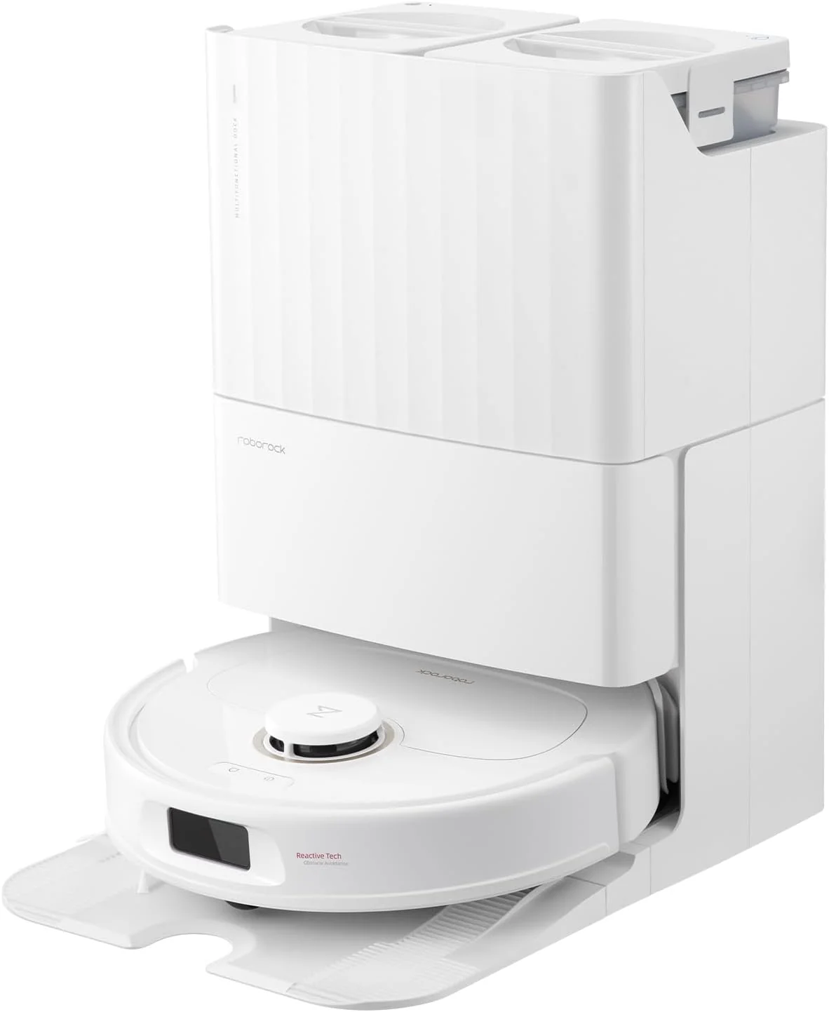 Robotický vysavač a mop s technologií FlexiArm pro vytírání okrajů, dynamické mytí horkou vodou a automatické sušení mopu, inteligentní detekce nečistot, sací tlak 7 000 Pa, ideální na koberce