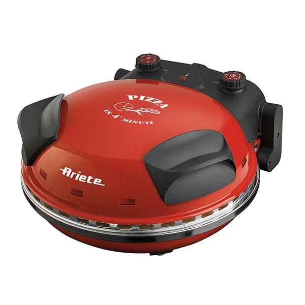 Pizza pec Ariete Red (0909/10) - žáruvzdorný kámen - 5 stupňů ohřevu - 1200 W