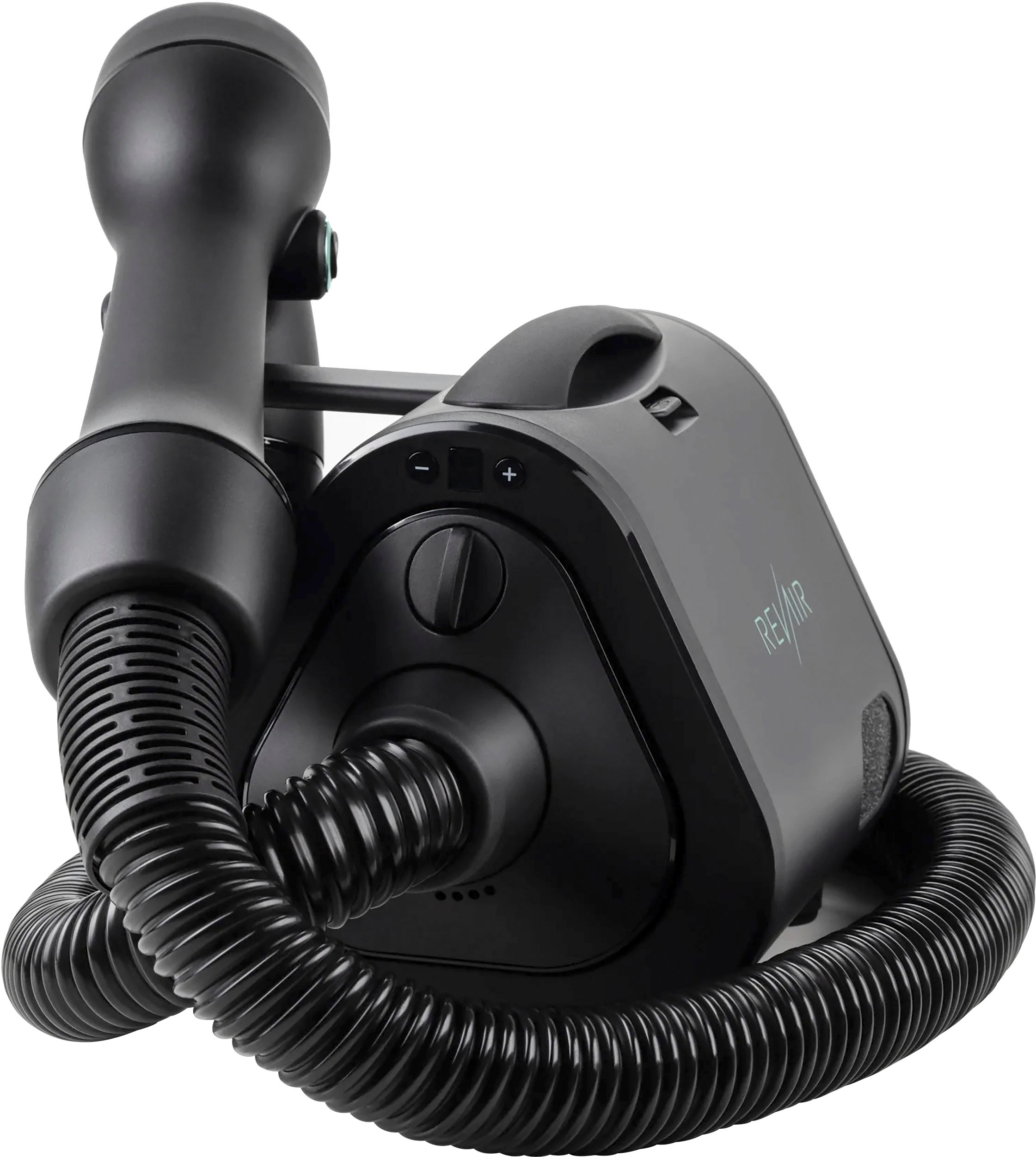 Fén na vlasy s reverzním prouděním vzduchu a sponkami do vlasů 2025 – černý