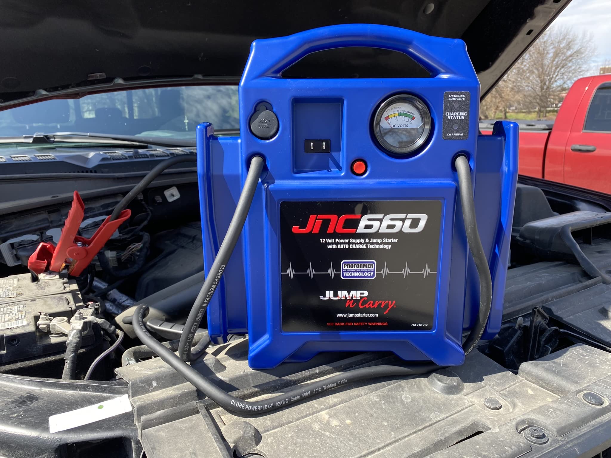 Startovací kabel Clore Automotive Jump-N-Carry JNC660, 1700 A, 12V, špičkový proud