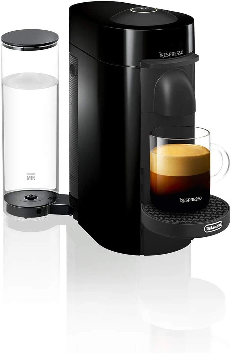 Espresso kávovar Vertuo ENV150B od De'Longhi, inkoustově černá barva, verné kapsle