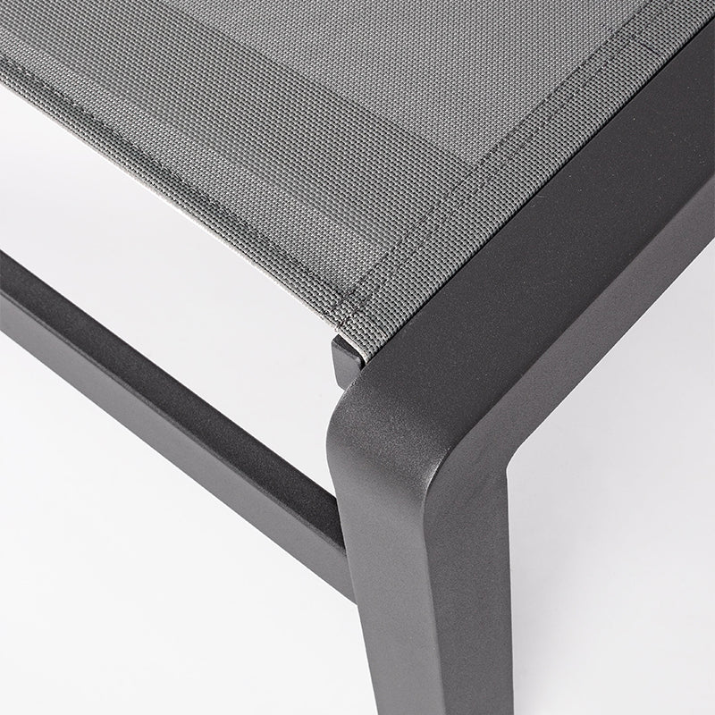 Andrea Bizzotto Konnor Lehátko s kolečky Stohovatelné Antracit 195x78 cm