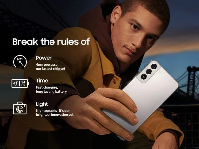 Chytrý telefon Samsung Galaxy S22, odemčený z výroby s Androidem, 128 GB, 8K fotoaparát a video (obnovený)