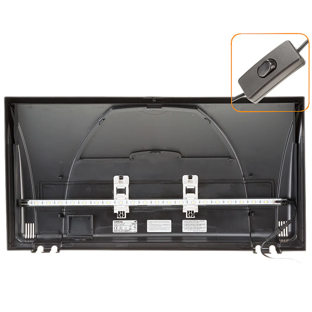 Akvárium CAPRI 80 LED PLUS o objemu 100 litrů – pokročilé LED osvětlení a filtrační systém BluWave