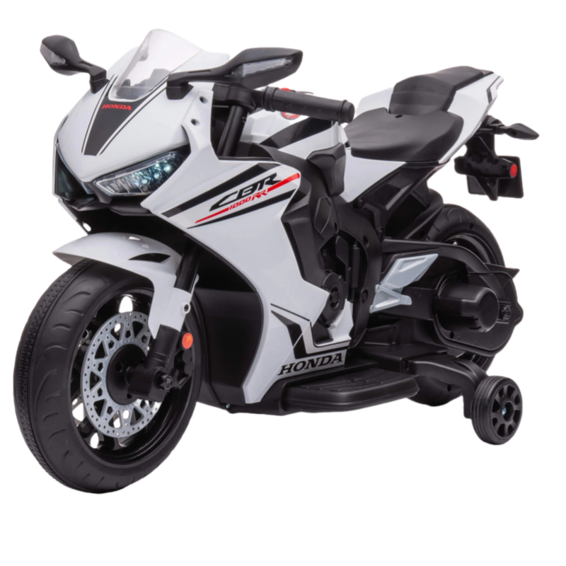 Oficiálně licencovaný 12V elektrický motocykl Honda CBR 1000RR pro děti – bílý