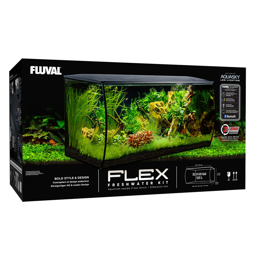 Fluval FLEX akvarijní sada bílá - 123 l