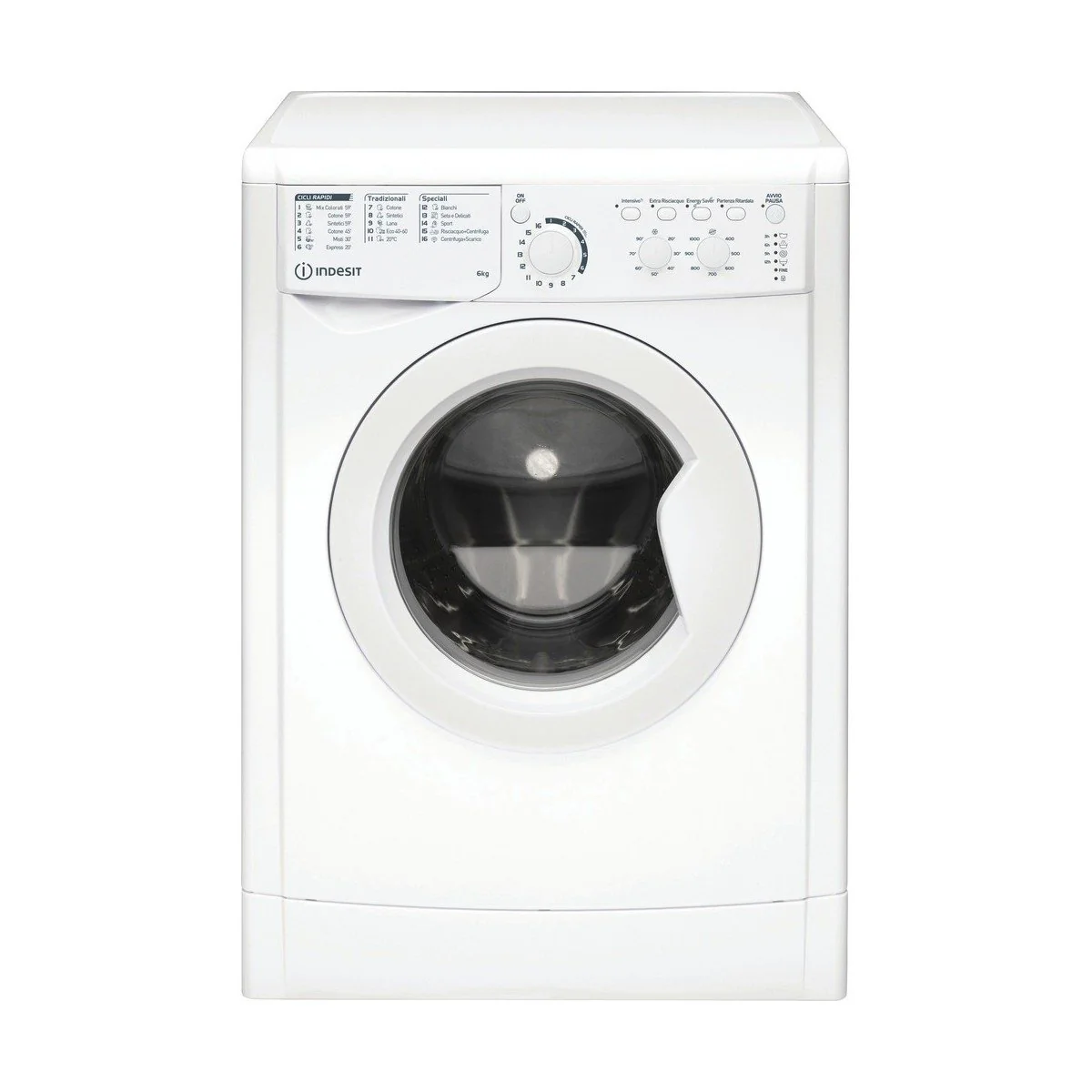 Indesit EWC 61051 W IT N Pračka s předním plněním, 6 kg, třída F (V 85 x Š 59,5 x H 51,7) EWC61051WITN