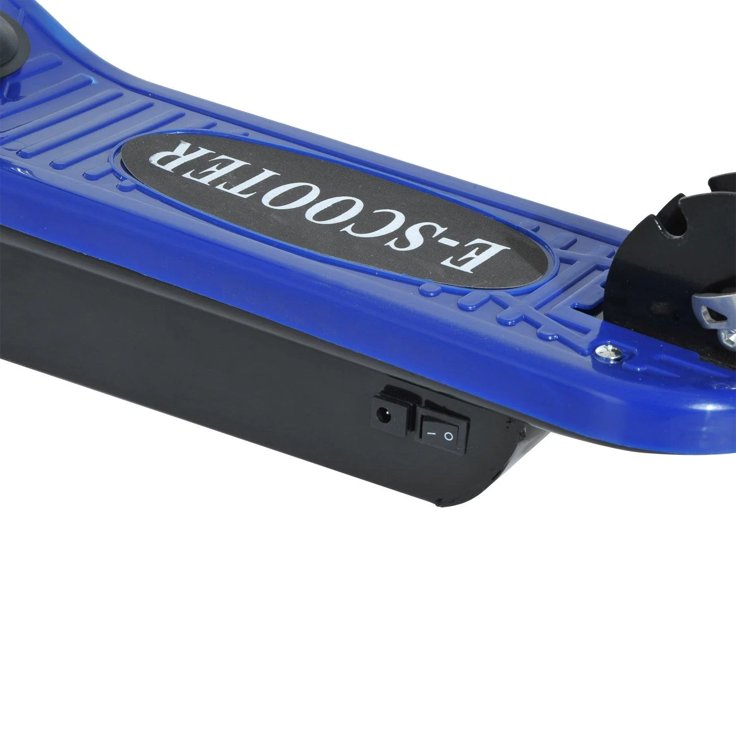 Skládací elektrická koloběžka 120 W pro děti s modrým sedlem