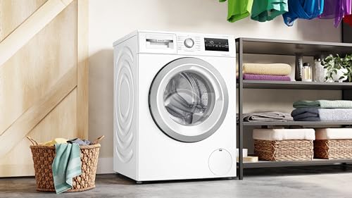 2025 Bosch WAN28K23, Serie 4, Pračka s předním plněním, 8 kg, 1400 ot./min, EcoSilence Drive: tiché a energeticky úsporné praní, Hygiene Plus, Speed ​​​​Perfect, Bílá, 60 cm, Amazon Exclusive Edition