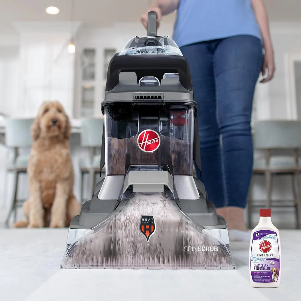 Hoover Powerscrub XL Pet – Extra velký čistič koberců pro domácnosti s domácími mazlíčky