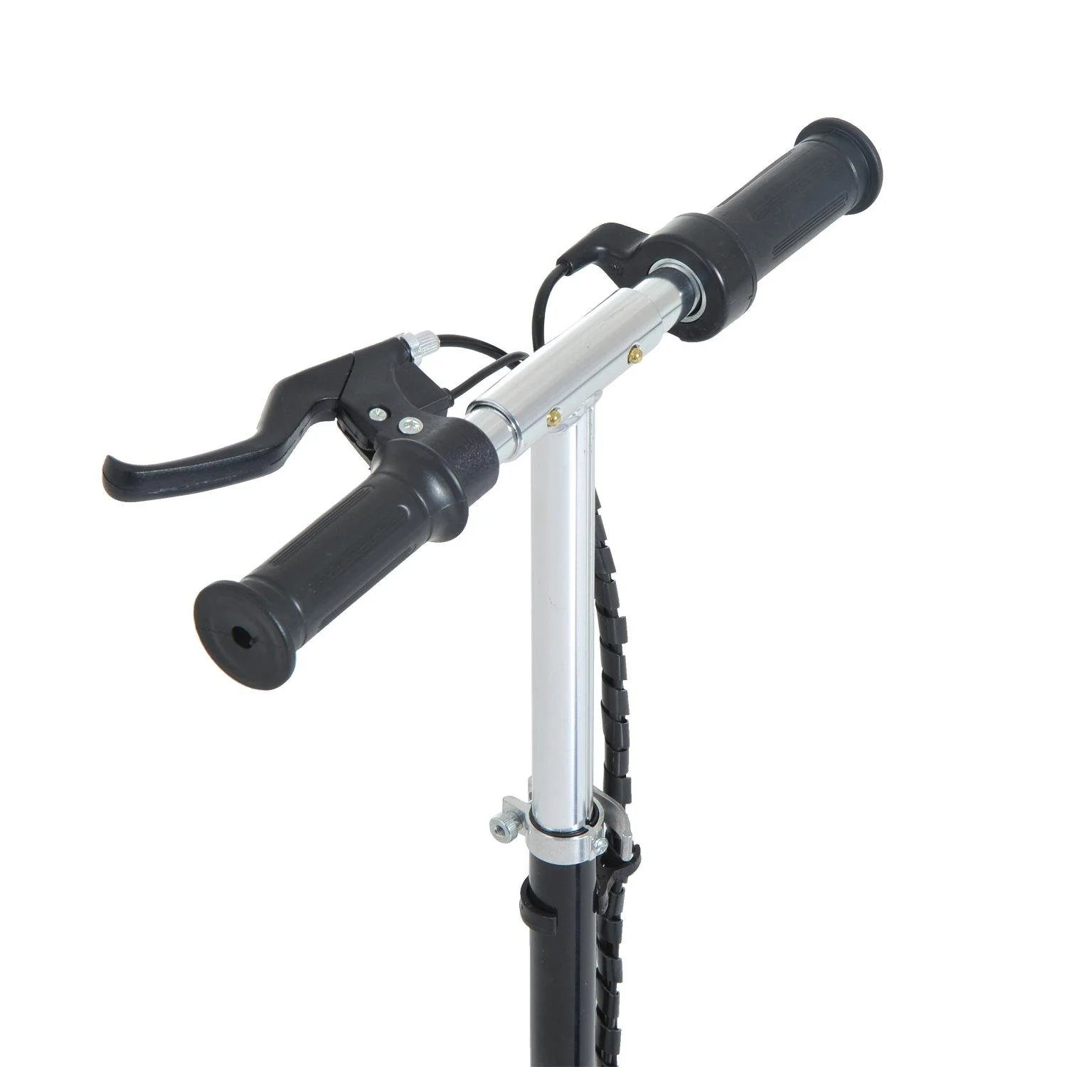 Skládací elektrická koloběžka 120 W pro děti s modrým sedlem