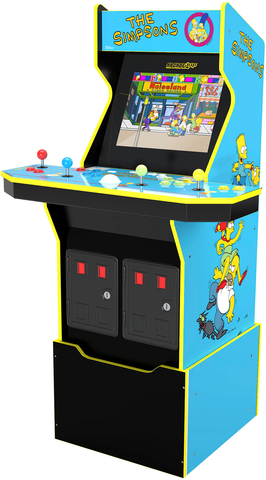 Arcade1Up - Simpsonovi 30. vydání - herní automat se stoličkou a plechovou krabicí - multifunkční