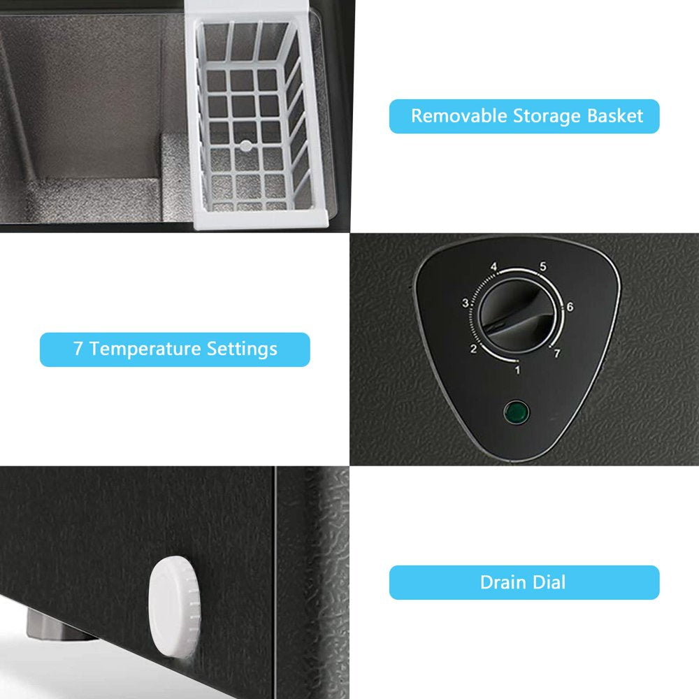 Mrazicí box Wanai s truhlicovým mrazákem o objemu 3,5 krychlových kusů, s odnímatelnými horními dvířky a vyjímatelným úložným košem