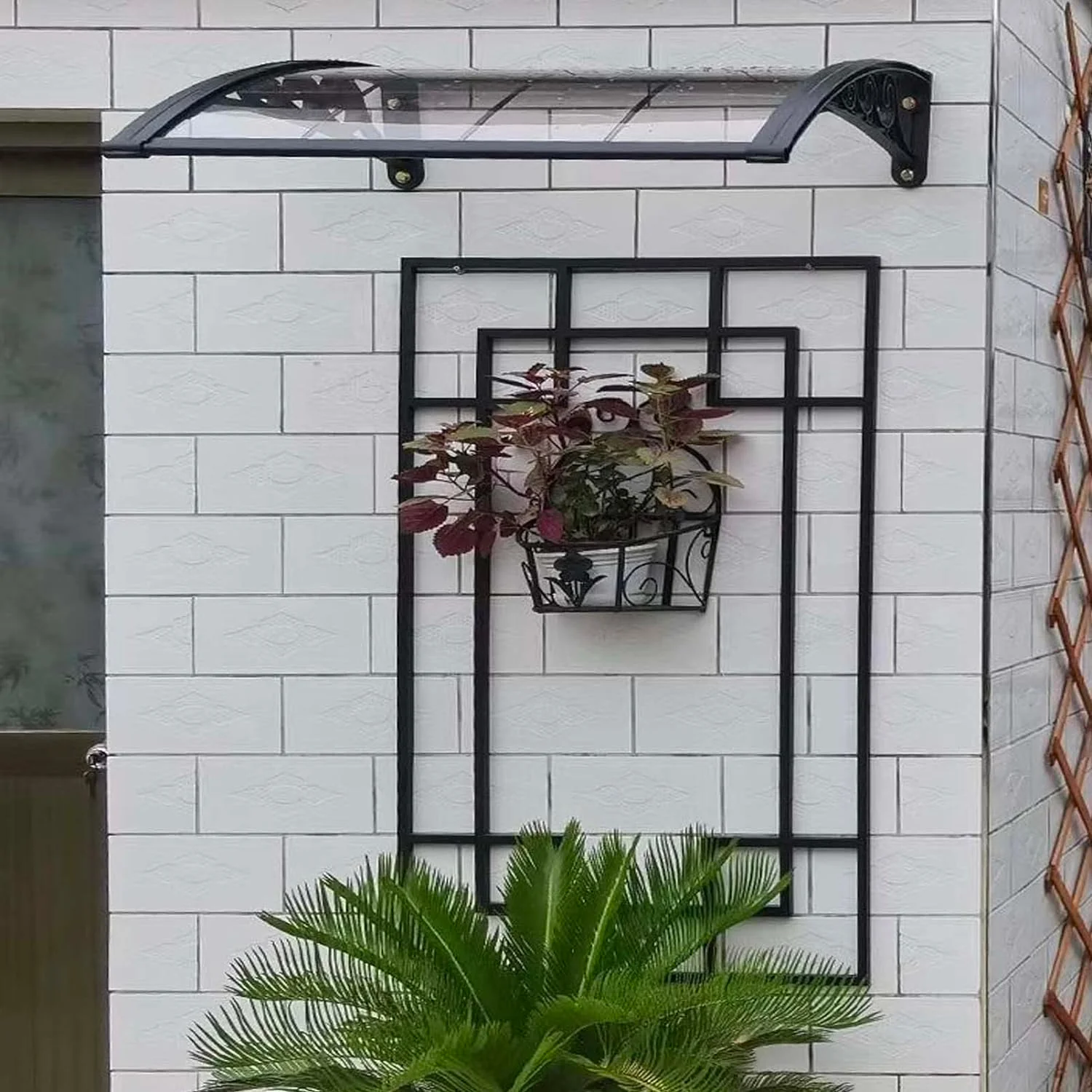 ABS stříška s opálovým krytem 1x1,5m s LED diodami