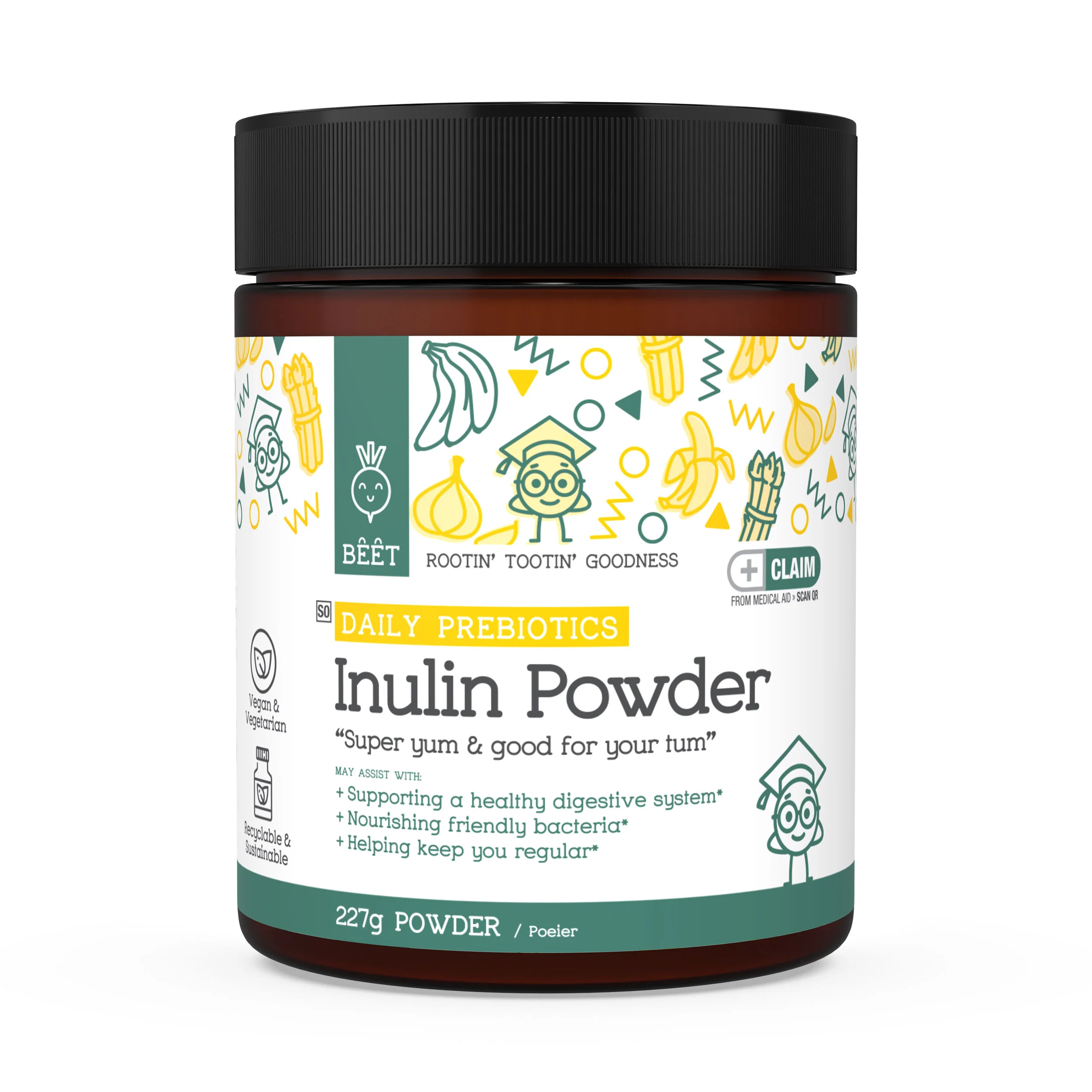 Inulin Powder Daily Prebiotics (Providing 2800mg Inulin) 227 Grams
