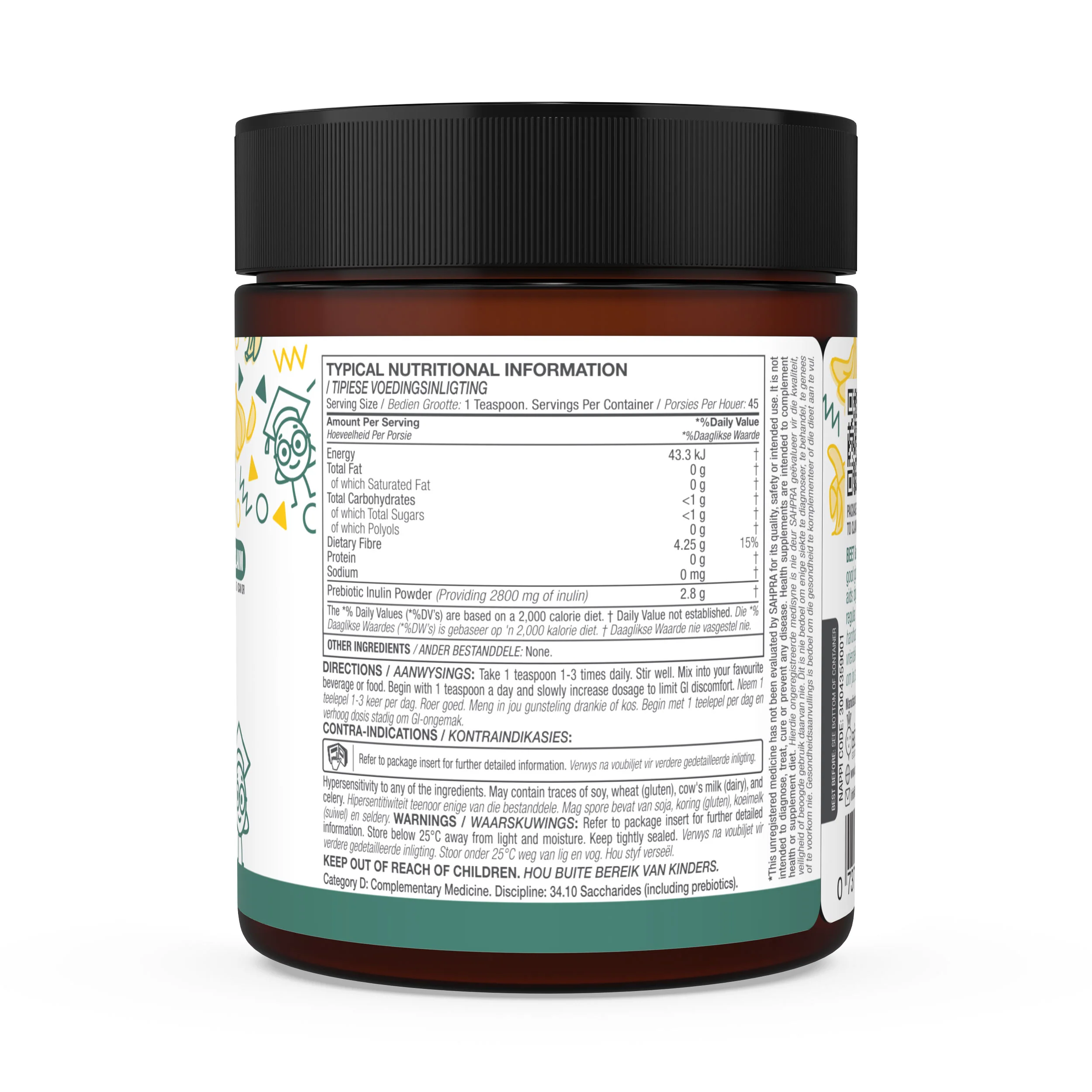 Inulin Powder Daily Prebiotics (Providing 2800mg Inulin) 227 Grams