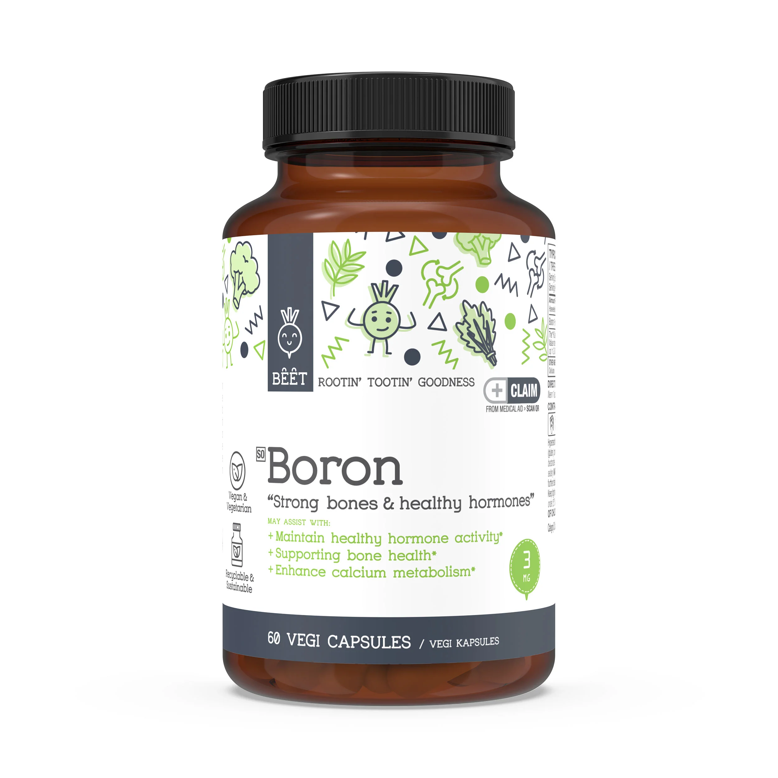 Boron 3mg 60 Vegi Capsules