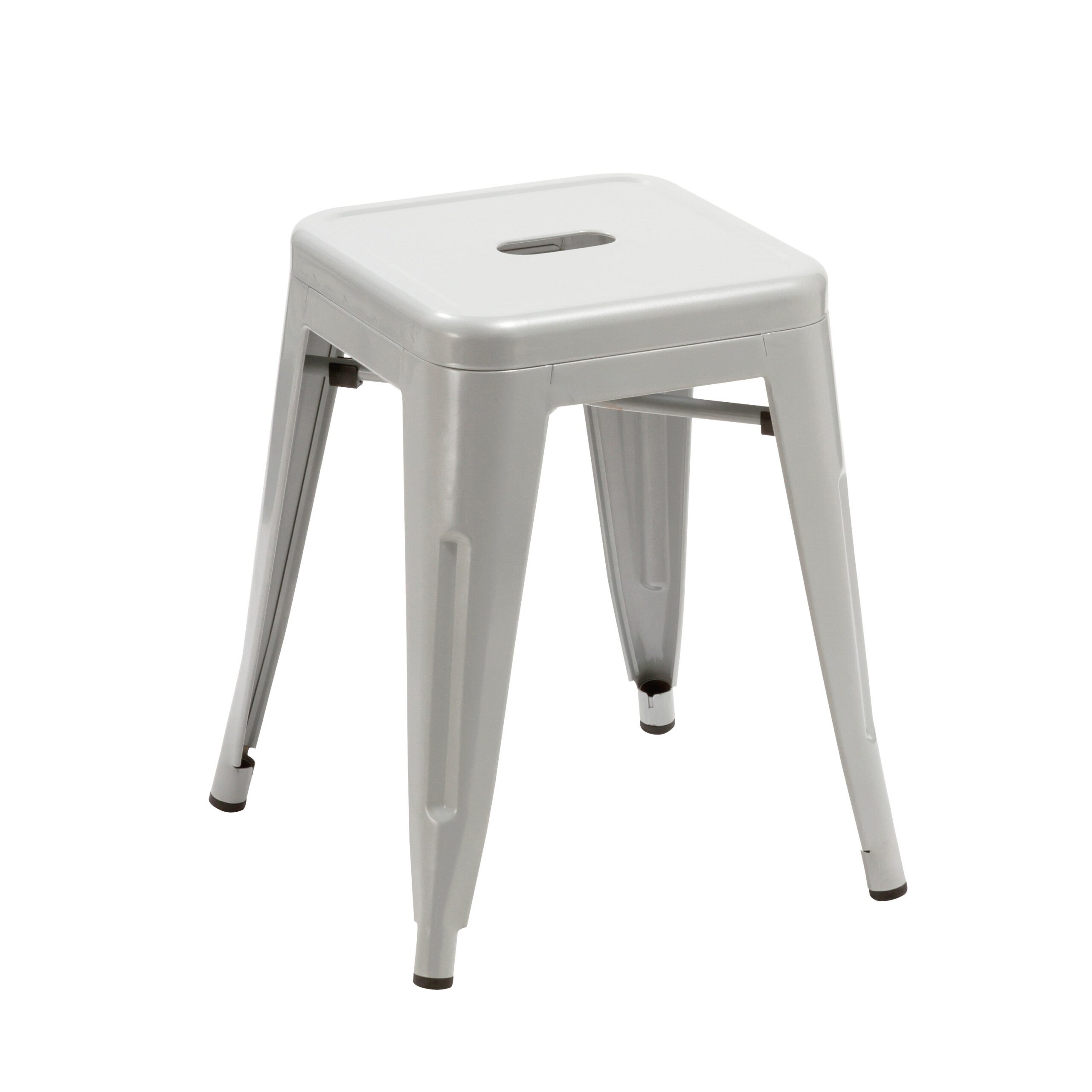 Duhome Eisen / Metall Hocker Höhe 46 cm Arbeitshocker Stapelbar und Robust Industry Design Farbauswahl 665A