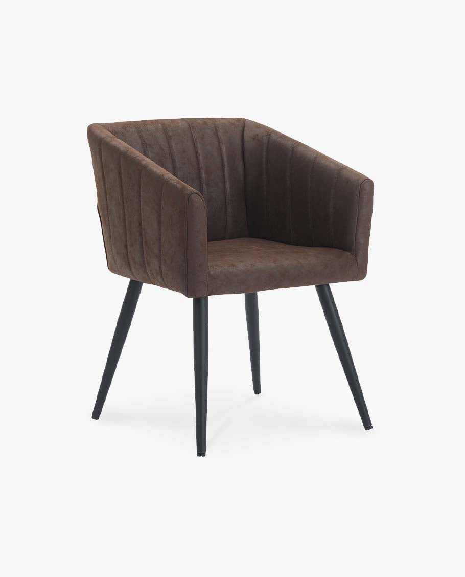 Esszimmerstuhl aus Stoff (Samt) Farbauswahl Retro Design Stuhl mit Rückenlehne Sessel Metallbeine Duhome 8065