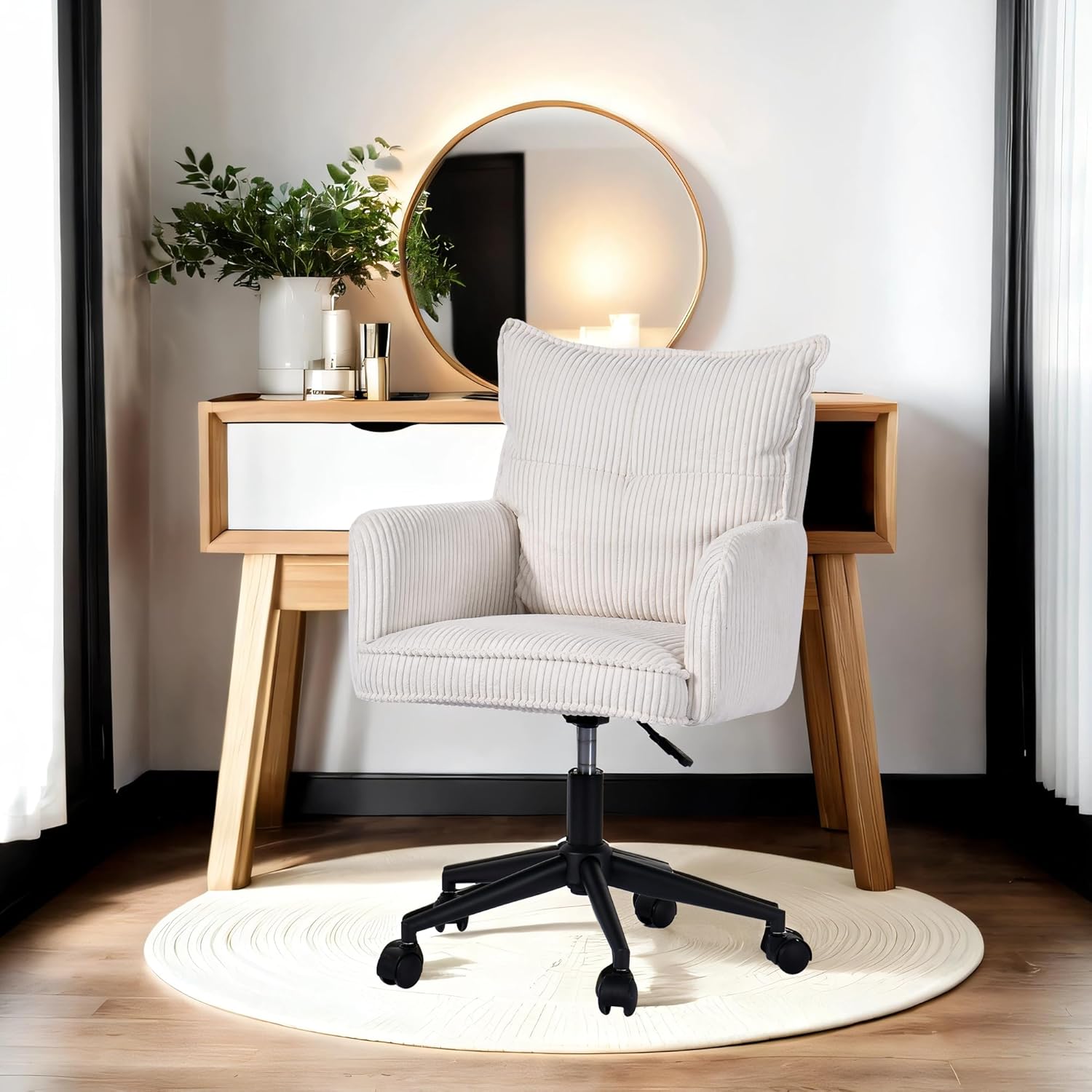 Duhome Drehstuhl aus Kordsamt