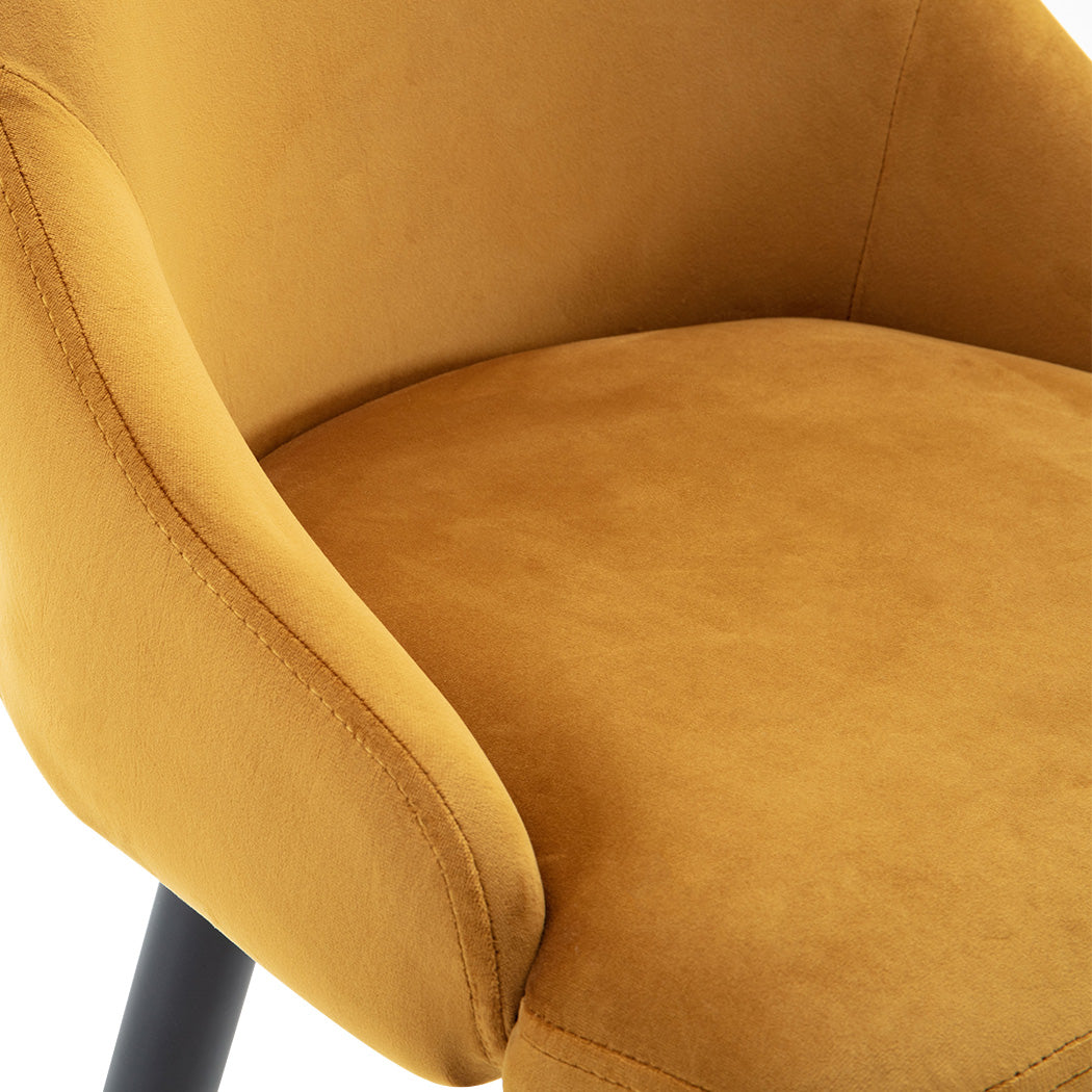 2x Barhocker Barstuhl aus Stoff Samt Gestell aus Metall Tresenhocker Bar Sessel gut gepolstert mit Lehne Farbauswahl Duhome 5170G