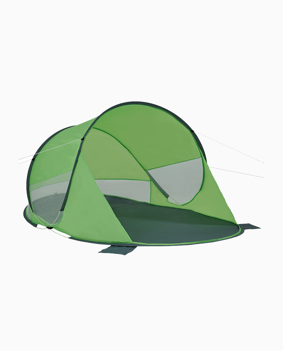 Strandmuschel Pop Up Strandzelt Blau Polyester blitzschneller Aufbau Wetter- und Sichtschutz Duhome BT-006