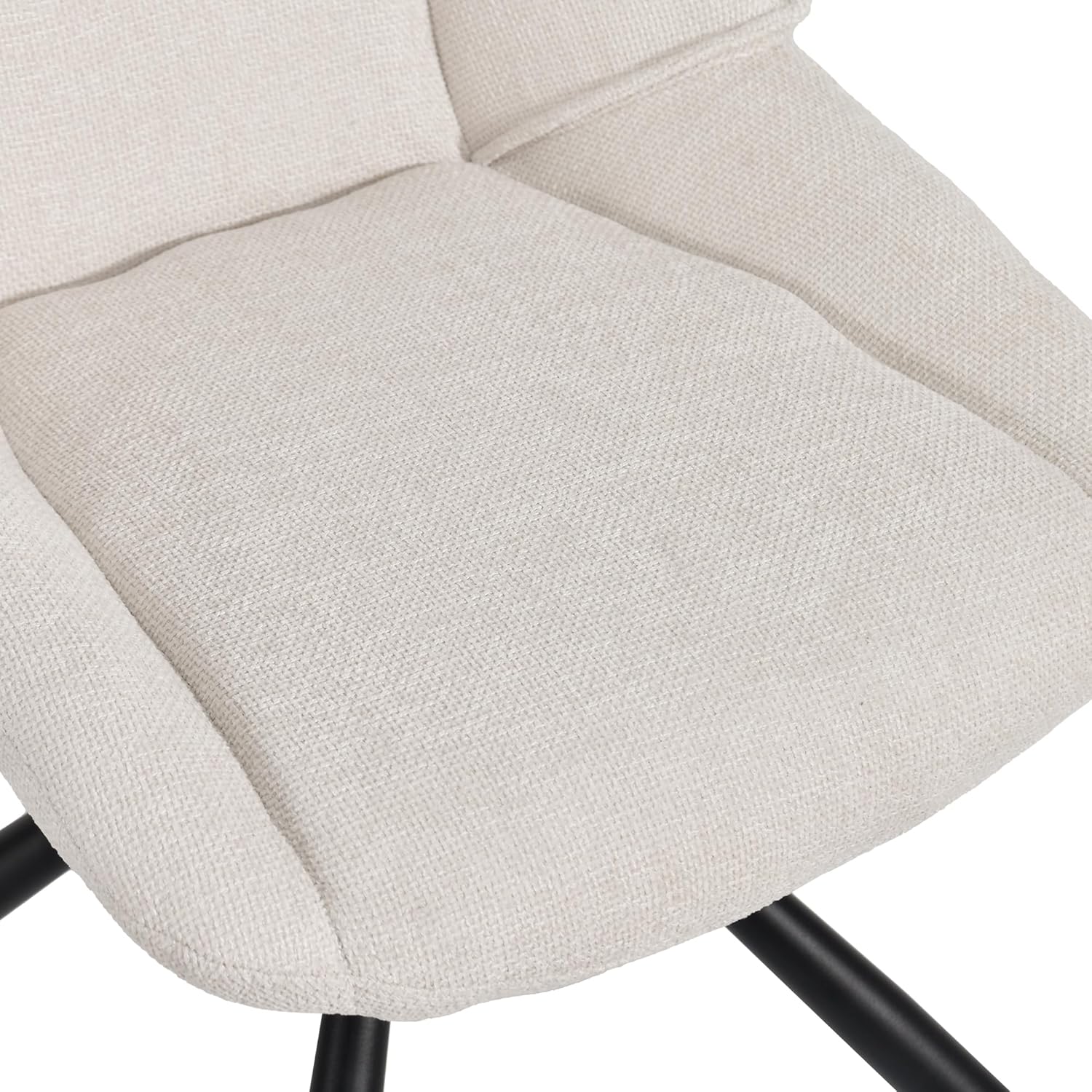 Duhome Esszimmerstuhl, Chenille-Stoff, 180° drehbar