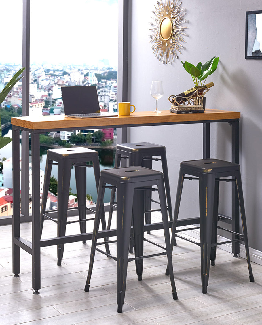 Eisen Barhocker Metall Farbauswahl Barstuhl Robust Und Zeitlos ++Industry Design++ Duhome 665D