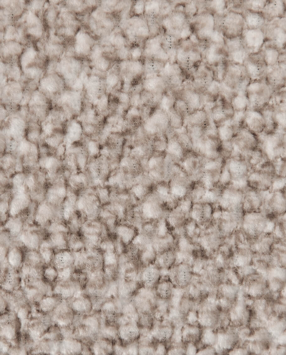 Höhenverstellbarer Drehbarer Bouclé-Barhocker mit Fußstütze