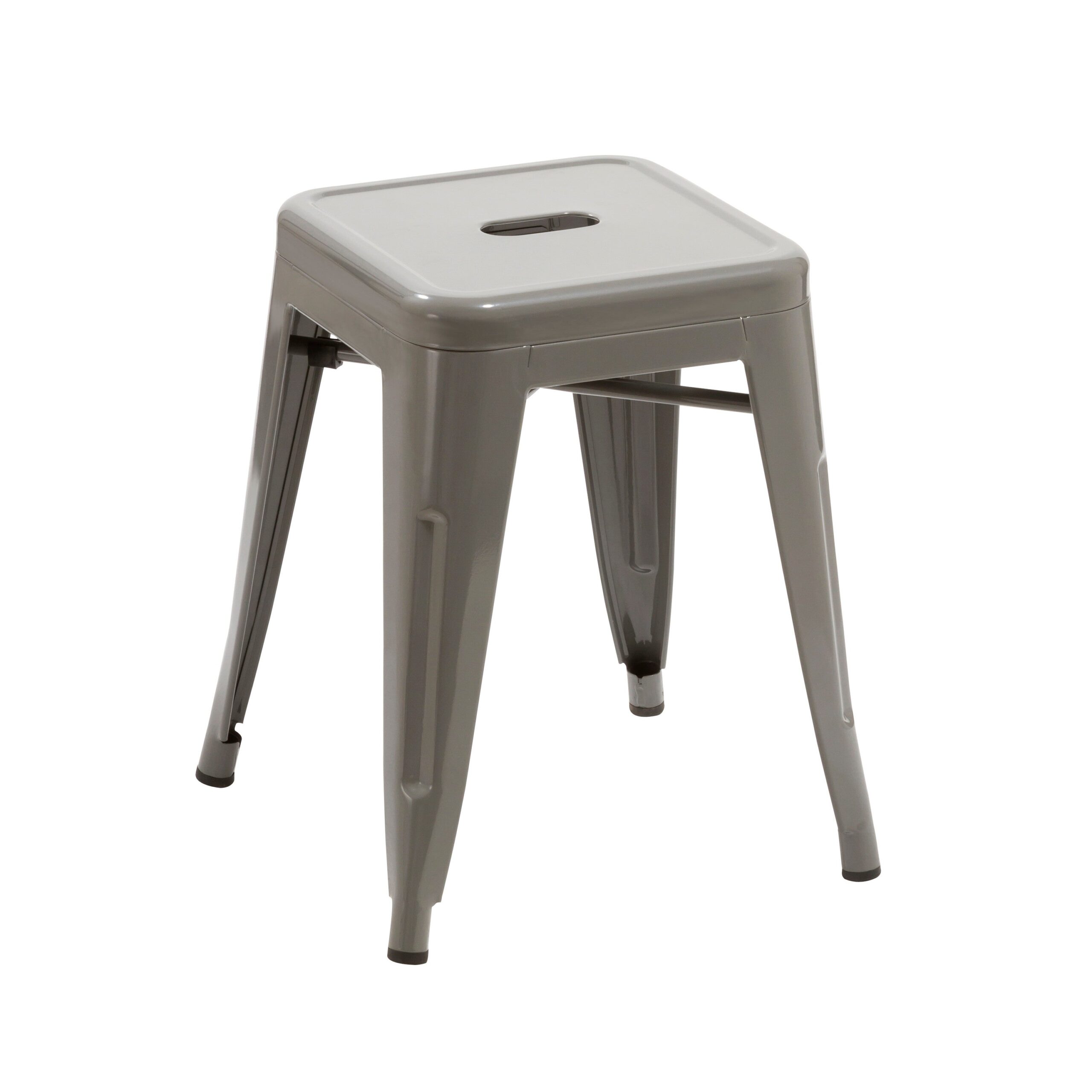 Duhome Eisen / Metall Hocker Höhe 46 cm Arbeitshocker Stapelbar und Robust Industry Design Farbauswahl 665A