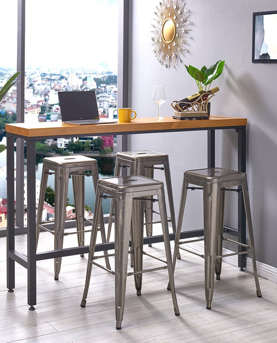 Eisen Barhocker Metall Farbauswahl Barstuhl Robust Und Zeitlos ++Industry Design++ Duhome 665D