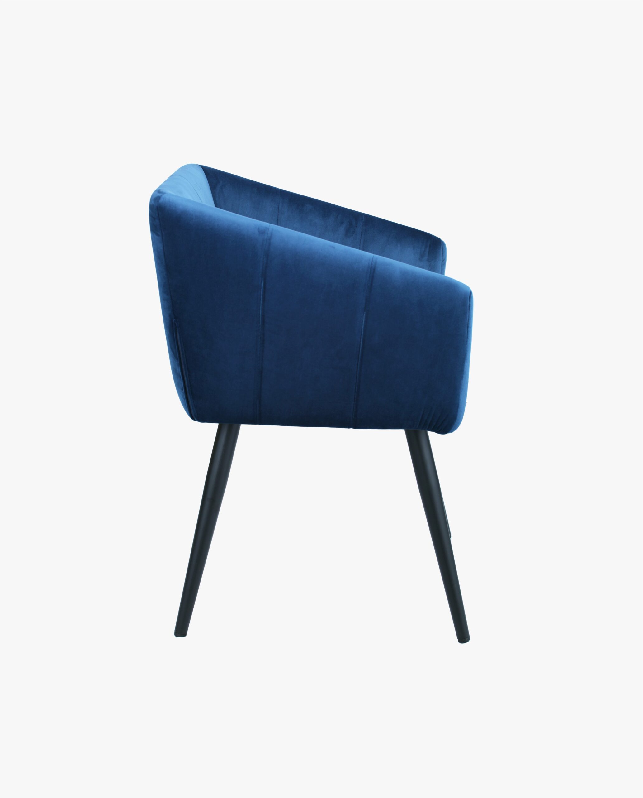 Esszimmerstuhl aus Stoff (Samt) Farbauswahl Retro Design Stuhl mit Rückenlehne Sessel Metallbeine Duhome 8065