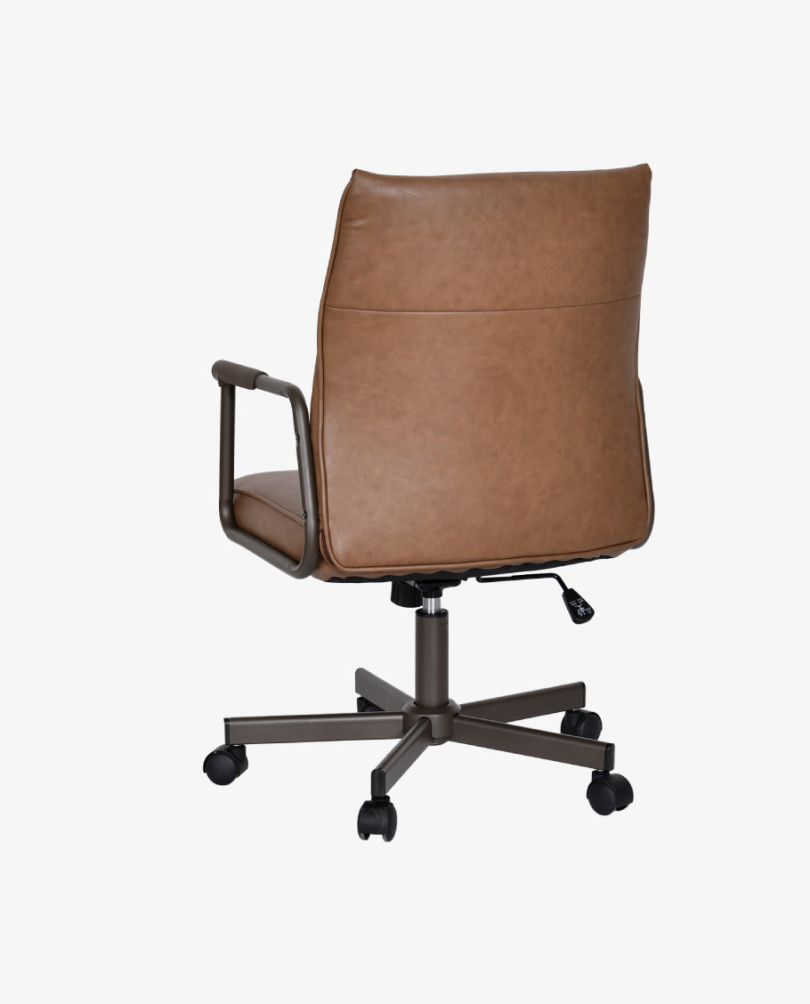 Höhenverstellbarer Bürostuhl mit 360°-Drehung aus PVC