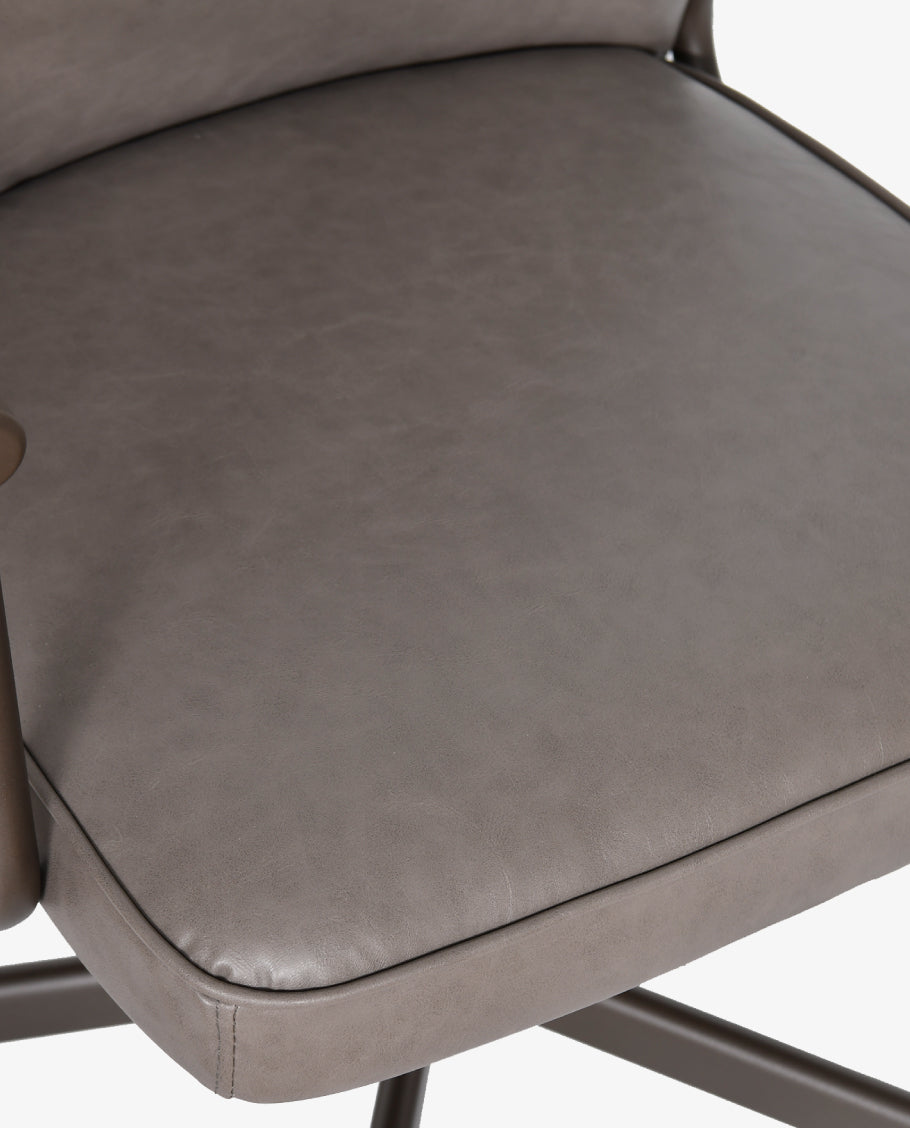 Höhenverstellbarer Bürostuhl mit 360°-Drehung aus PVC