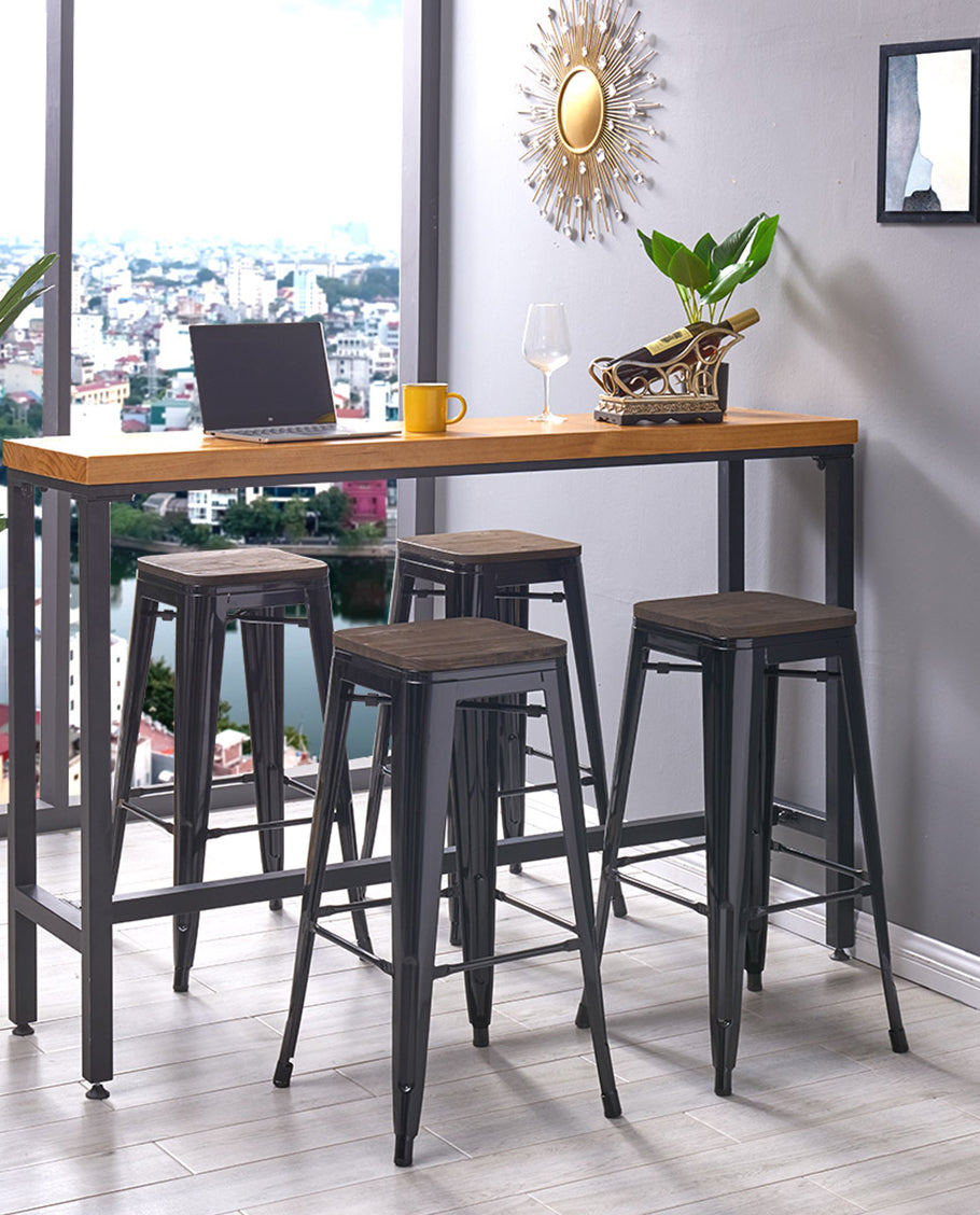 Eisen Barhocker Metall Farbauswahl Barstuhl Robust Und Zeitlos ++Industry Design++ Duhome 665D