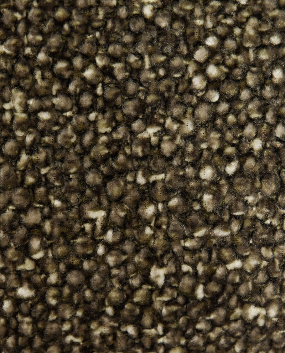 Höhenverstellbarer Drehbarer Bouclé-Barhocker mit Fußstütze