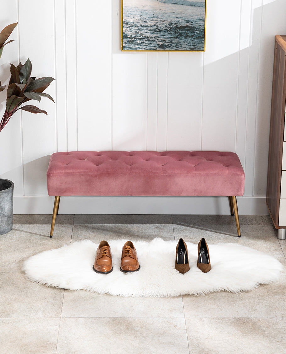 Duhome Sitzbank Polsterbank Schminkhocker Schminkbank edles Design 9130C