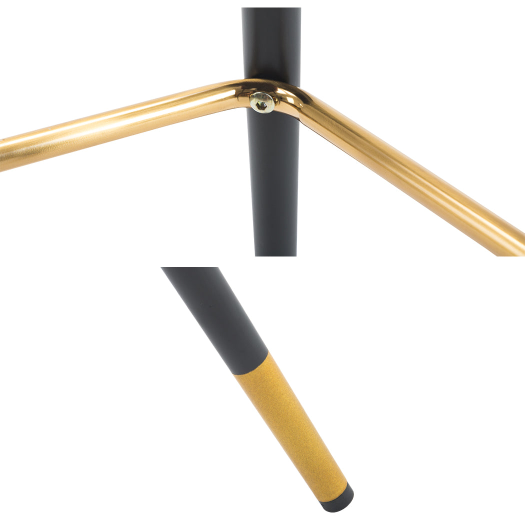 2x Barhocker Barstuhl aus Stoff Samt Gestell aus Metall Tresenhocker Bar Sessel gut gepolstert mit Lehne Farbauswahl Duhome 5170G