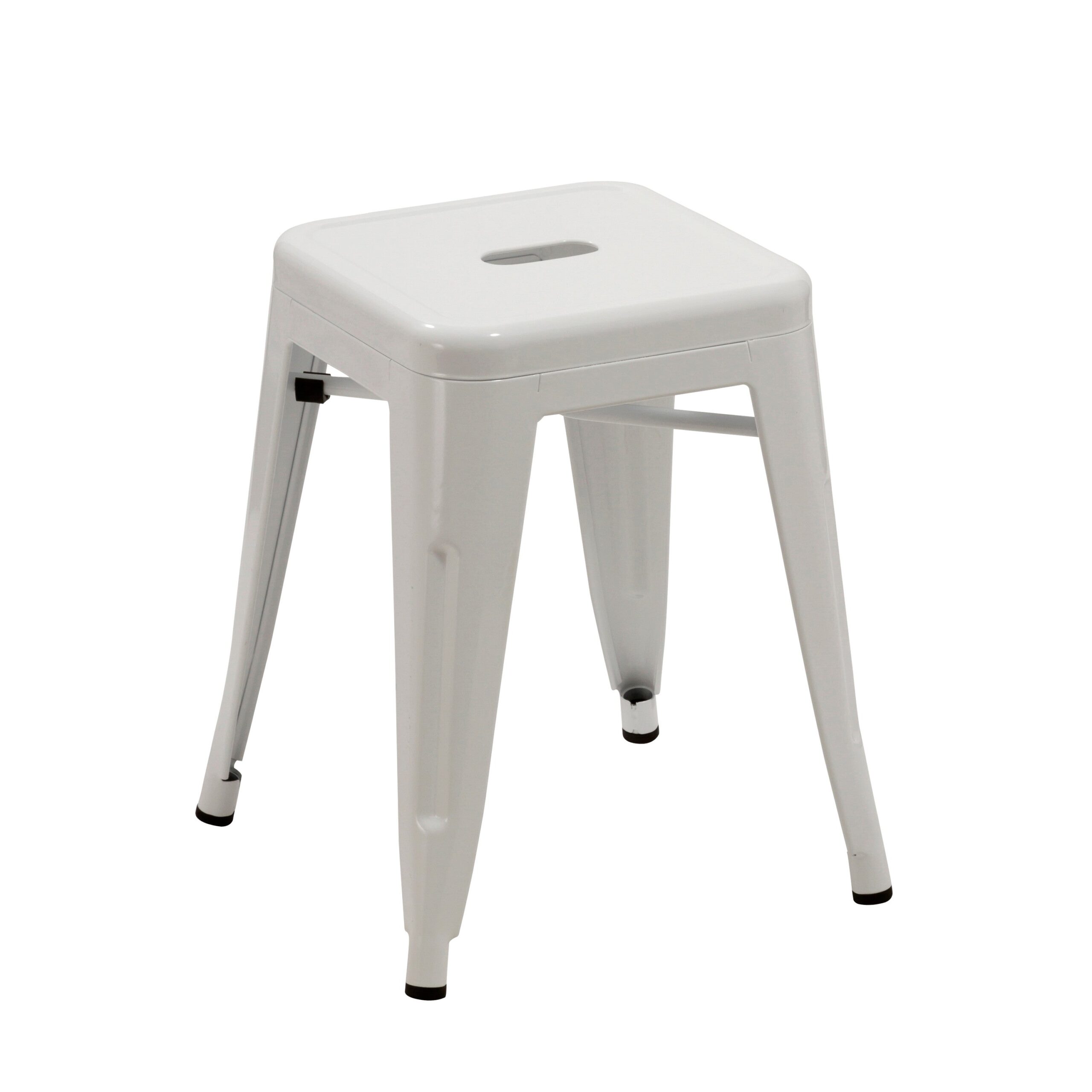 Duhome Eisen / Metall Hocker Höhe 46 cm Arbeitshocker Stapelbar und Robust Industry Design Farbauswahl 665A