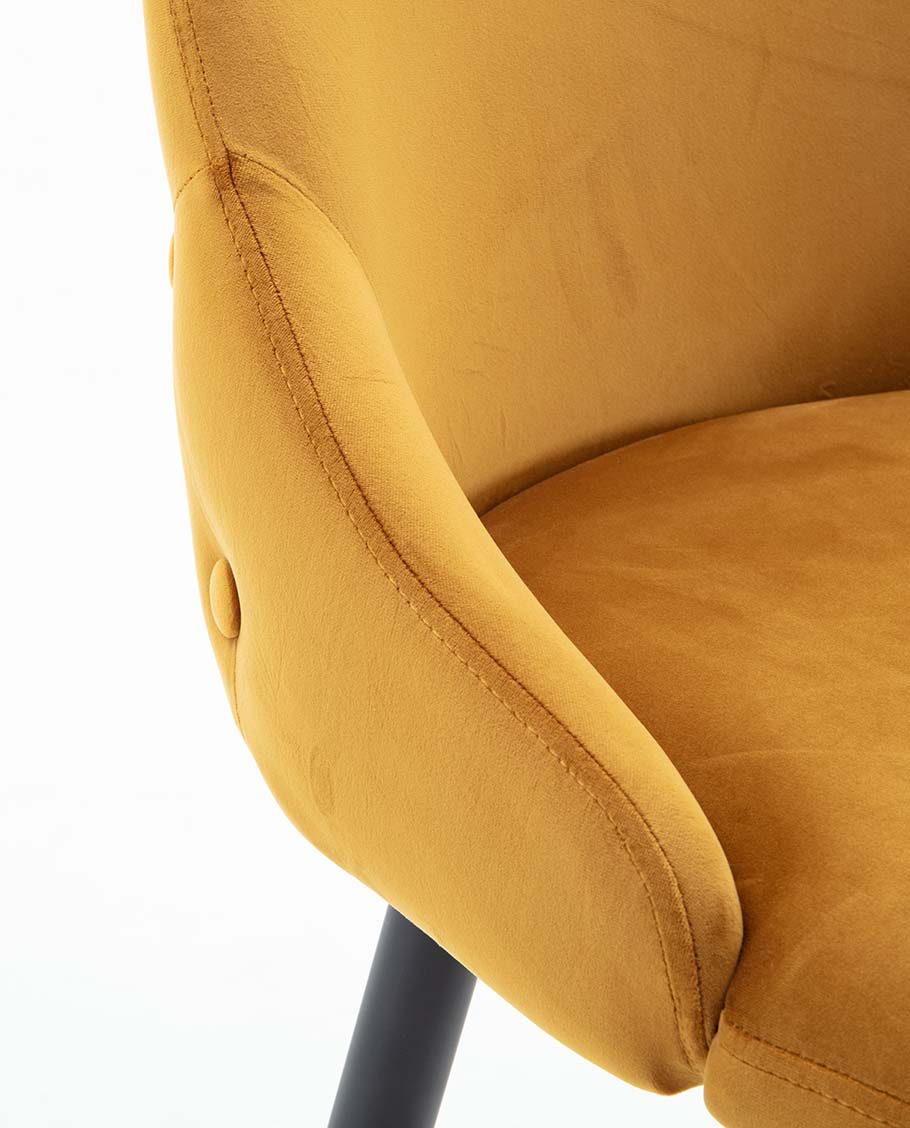 2x Barhocker Barstuhl aus Stoff Samt Gestell aus Metall Tresenhocker Bar Sessel gut gepolstert mit Lehne Farbauswahl Duhome 5170G