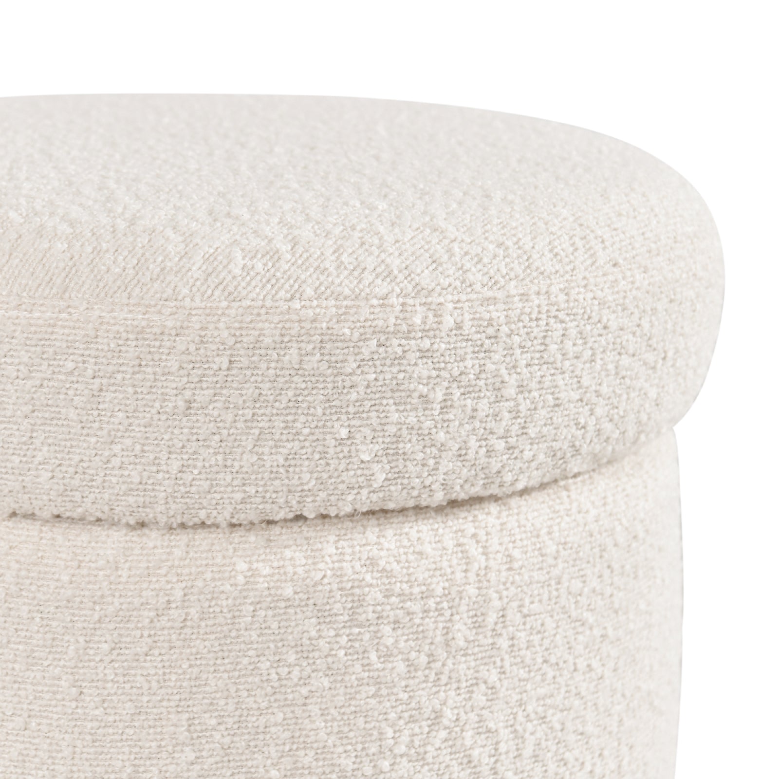 Duhome Ottoman Drehbar Rund Polsterhocker mit Stauraum Sitzhocker mit Deckel Stauhocker